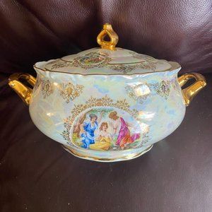 HAND PAINTED SOUP TUREEN